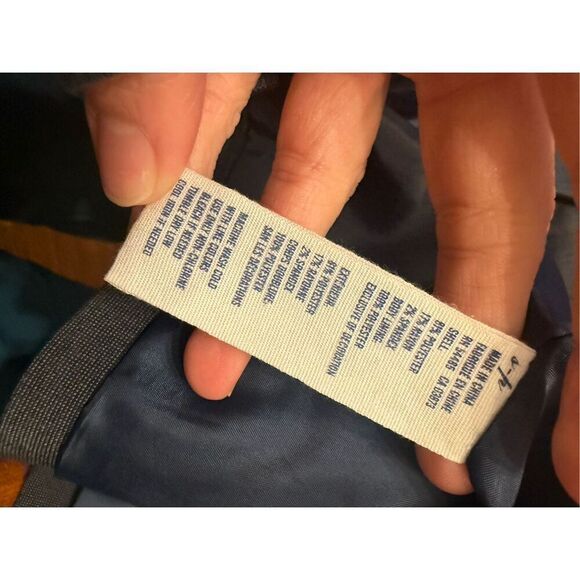 American Eagle Gray Single Button Long Sleeve Lined Career Blazer Size Small - Picture 4 of 4